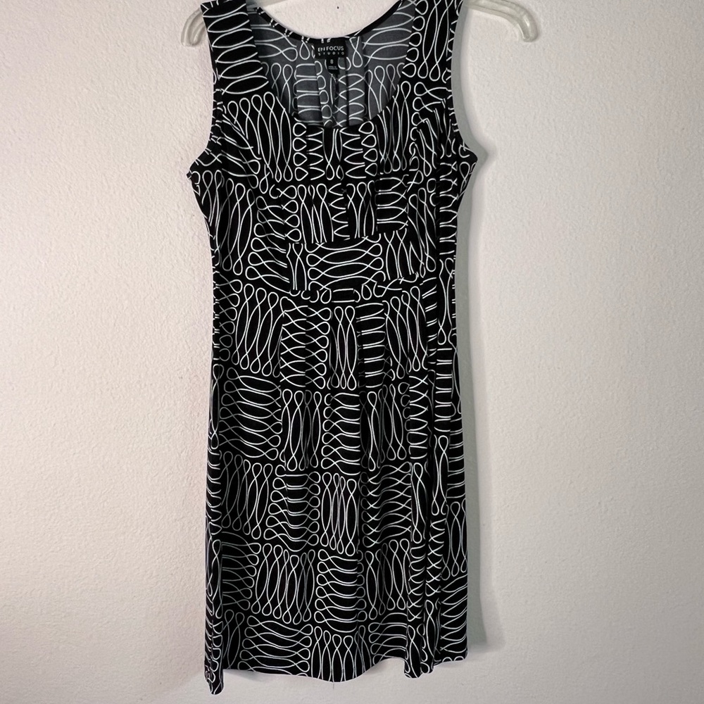 🌟3 for $25🌟 Enfocus Studio Black and White Sleeveless Midi Dress Women’s